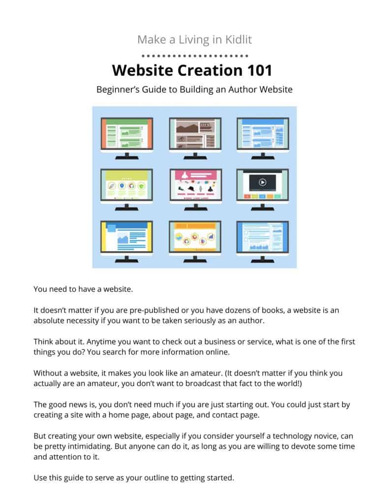 Website Creation Guide First Page